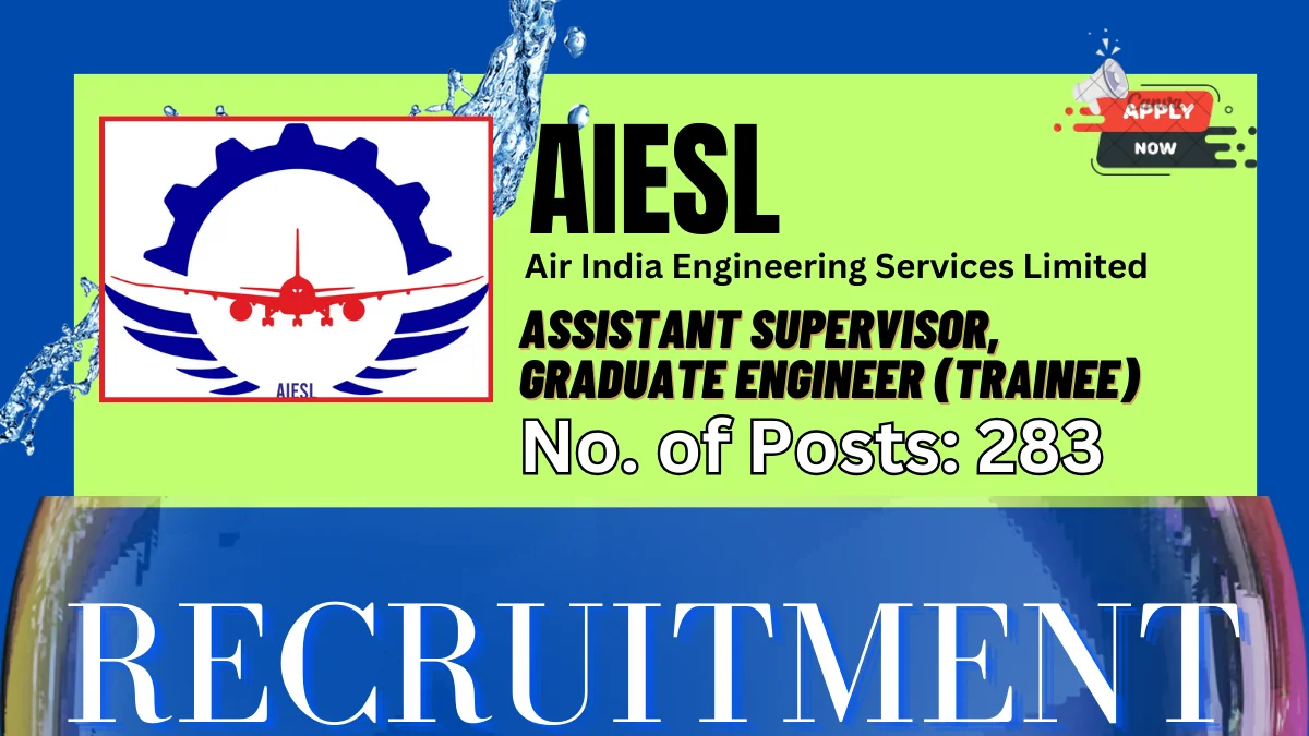 AIESL Assistant Supervisor Recruitment
