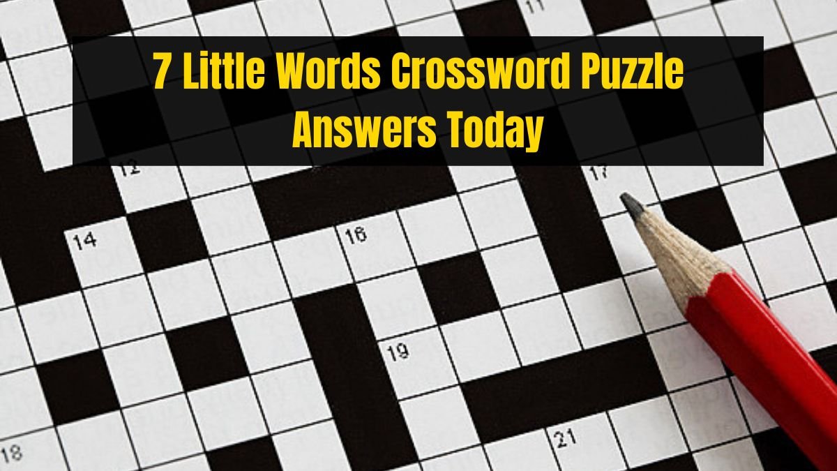 7 Little Words Crossword Puzzle Answers Today