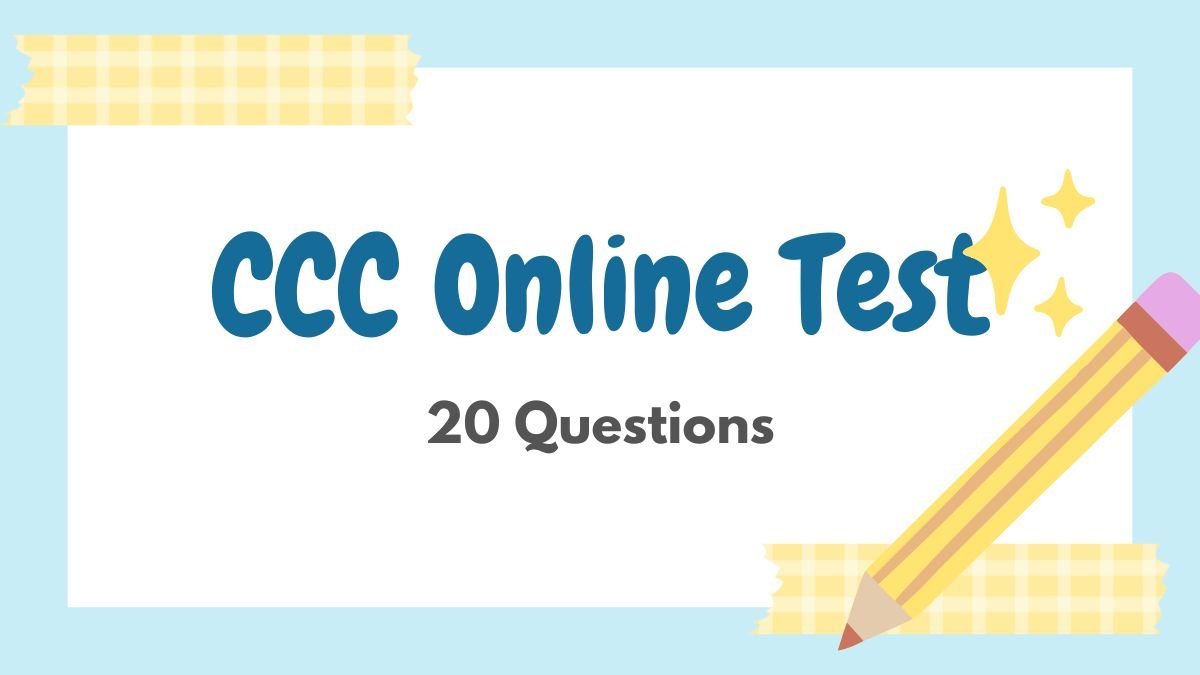 CCC Online Test 20 Question